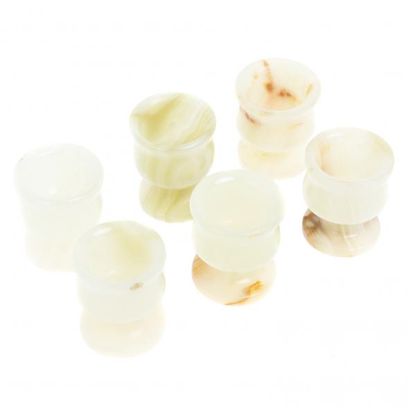 Подарочный набор из оникса графин и 6 стопок в футляре (3х5) 126479