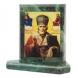 Икона настольная Николай Чудотворец малая змеевик 7,5х6,5х8 см 119973