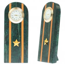 Часы &amp;quot;Погон майор МЧС&amp;quot; камень змеевик