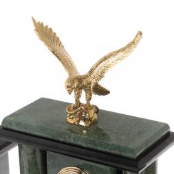 Настольный набор &amp;quot;Орел&amp;quot; из офиокальцита