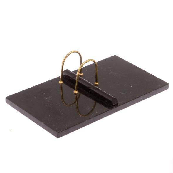 Подставка под календарь черный змеевик 125424