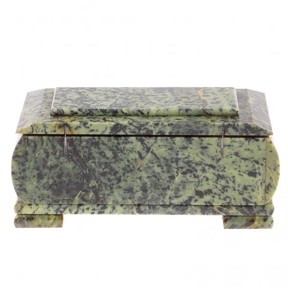 Шкатулка &amp;quot;Купюра&amp;quot; из нефрита 18х10х8,5 см 126036