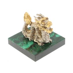 Статуэтка "Дракон" малахит