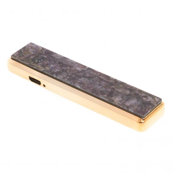 USB зажигалка из камня чароит 122449