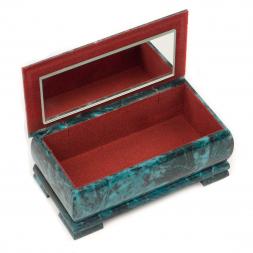 Шкатулка Хозяйка медной горы с иллюстрацией малахит 18х9х8 см