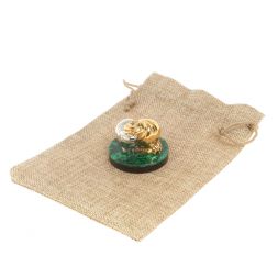 Статуэтка "Пара бегемотов" малахит