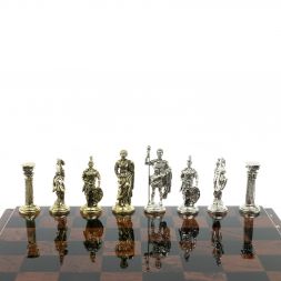 Шахматы &amp;quot;Римские войны&amp;quot; доска 40х40 см из обсидиана