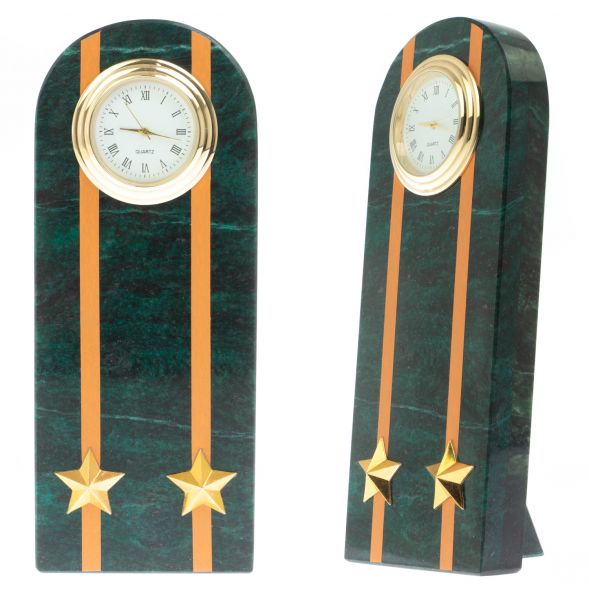 Часы &amp;quot;Погон подполковник  МЧС&amp;quot; камень змеевик 129026