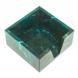 Лоток для бумаг &amp;quot;Кубарик&amp;quot; из темно-зеленого змеевика 11х11х5 см 123515
