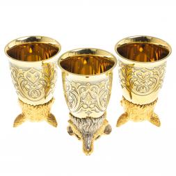 Подарочный набор &amp;quot;Лиса&amp;quot; тарелка и 3 стопки перевертыша Златоуст