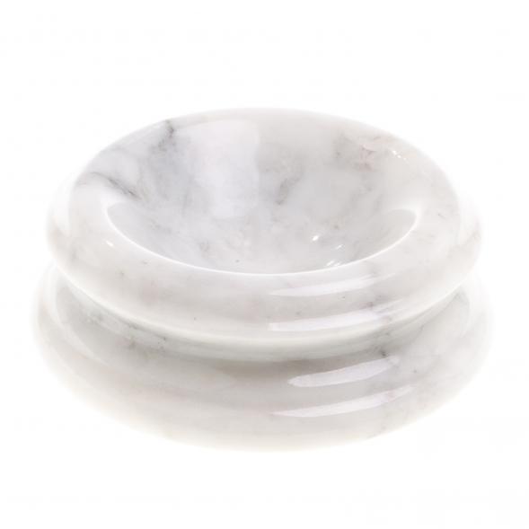 Пепельница из белого мрамора 10х10х3,3 см 124751