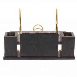 Письменный набор &amp;quot;Советник&amp;quot; с Гербом РФ из конгломерата