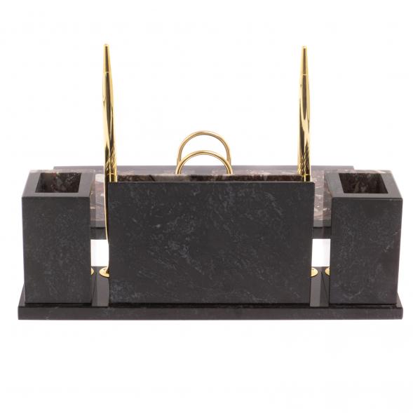 Письменный набор &amp;quot;Советник&amp;quot; с Гербом РФ из конгломерата 126564