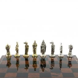 Шахматы &amp;quot;Рыцари крестоносцы&amp;quot; доска 40х40 см из обсидиана