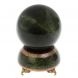 Шар на подставке с ножками 9,5 см из змеевика 128807