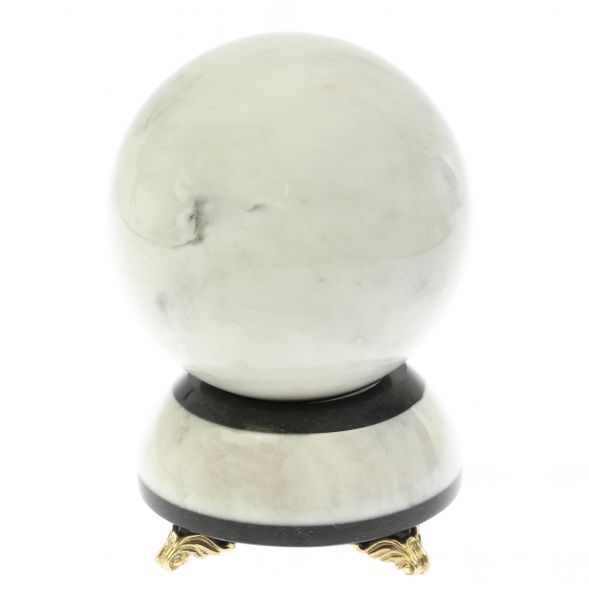 Шар &amp;quot;Антистресс&amp;quot; 13 см на подставке камень мрамор 13х13х19 см 128958