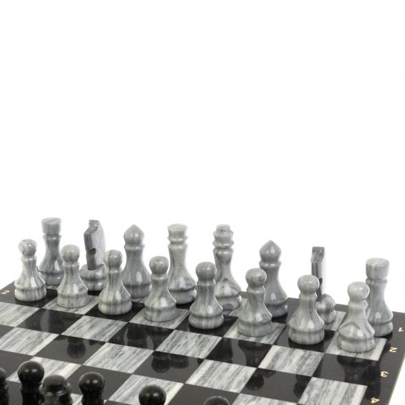 Шахматы &amp;quot;Традиционные&amp;quot; 44х44 см из мрамора и габбро-диабаза 129804