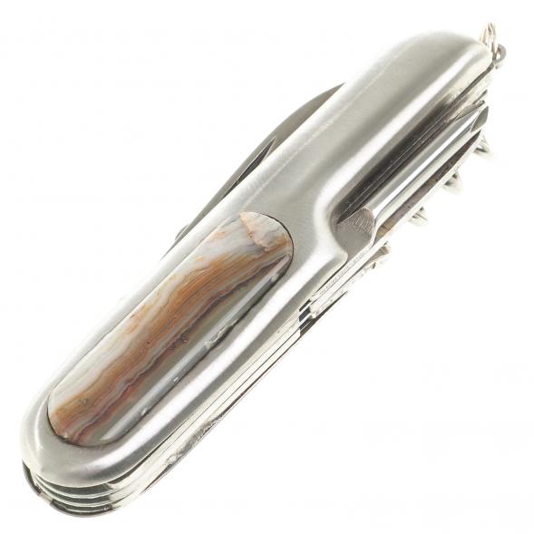 Нож мультитул складной 7 в 1 с камнем шайтанский переливт 123870