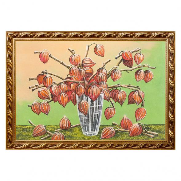 Натюрморт &amp;quot;Букет&amp;quot; багет 46х66 см, каменная крошка 111876