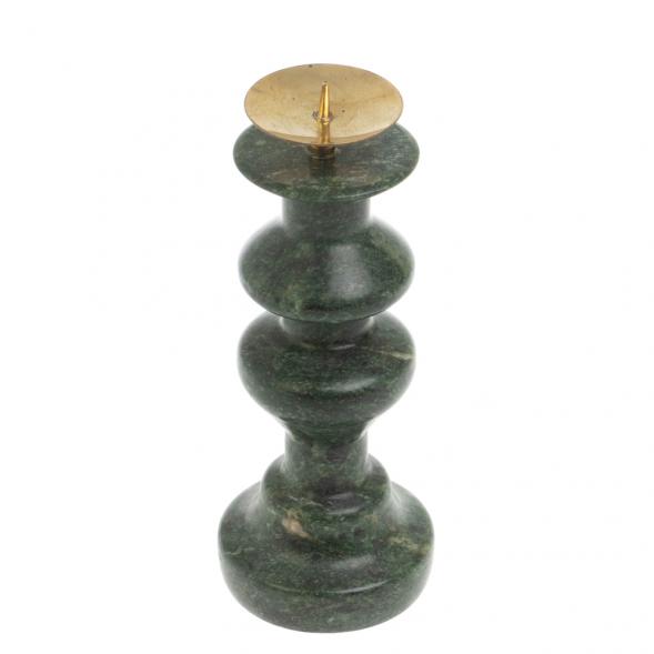 Подсвечник фигурный из шабровского змеевика 5х5х13 см 127572