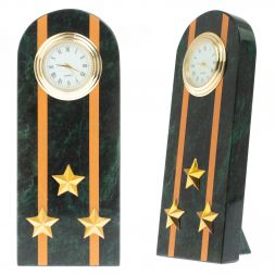 Часы &amp;quot;Погон полковник МЧС&amp;quot; камень змеевик