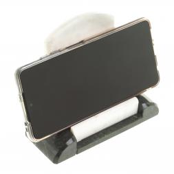 Подставка для телефона из змеевика и мрамора