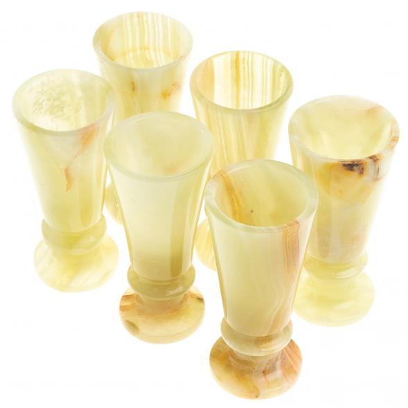 Набор рюмок &amp;quot;Конус&amp;quot; камень оникс в футляре 3,5х8 см 6 шт 20 мл 123969