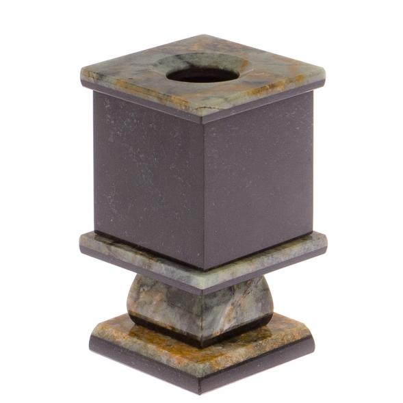 Карандашница из офиокальцита с Гербом РФ 125266