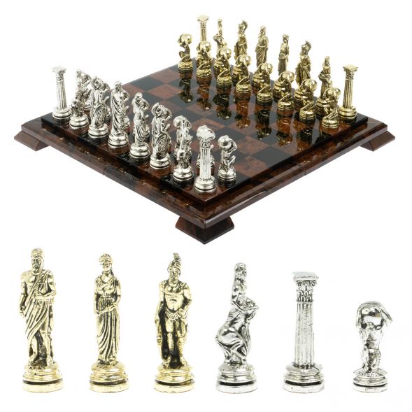 Шахматы &amp;quot;Атлас&amp;quot; доска 40х40 см из обсидиана 128362