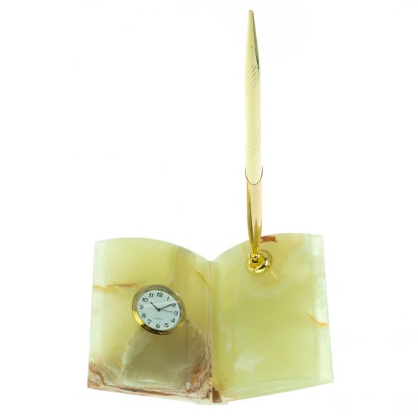 Сувенир &amp;quot;Книжка&amp;quot; с часами из оникса 128884