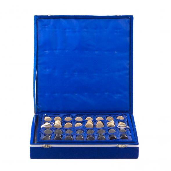 Каменные шахматы &amp;quot;Статус&amp;quot; доска 30х30 см камень ракушечник мрамор 121661