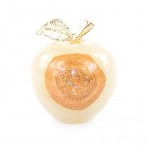 Яблоко декоративное камень оникс 6,3х7,6 см (2,5) 121815