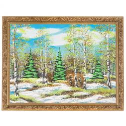 Картина &amp;quot;Весенний пейзаж&amp;quot; багет 36х46 см, каменная крошка