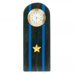 Часы-погон &amp;quot;Майор МЮ&amp;quot; камень змеевик