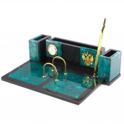 Письменный набор &amp;quot;Люкс&amp;quot; из змеевика