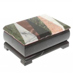 Шкатулка с мозаикой косой луч 18х12х8 см