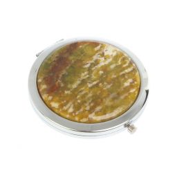 Зеркало круглое благородный офит цвет серебро