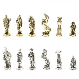 Шахматы &amp;quot;Царь Леонид&amp;quot; доска 28х28 см шабровский змеевик