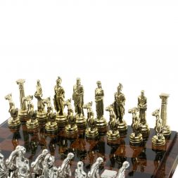 Шахматы &amp;quot;Олимпийские игры&amp;quot; доска 40х40 см из обсидиана