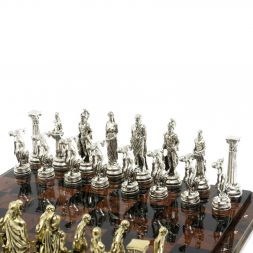 Шахматы &amp;quot;Олимпийские игры&amp;quot; доска 40х40 см из обсидиана