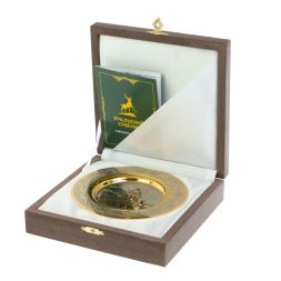 Тарелка с гравюрой "Исаекиевский собор" 12 см в подарочной упаковке Златоуст