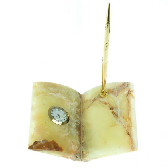 Часы &amp;quot;Книжка&amp;quot; из оникса (6х8) 128885