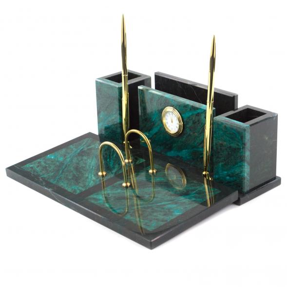 Настольный набор &amp;quot;Советник&amp;quot; из змеевика 120999