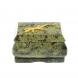 Шкатулка прямоугольная с ящерицей из змеевика 7,5х6х5 см 129465