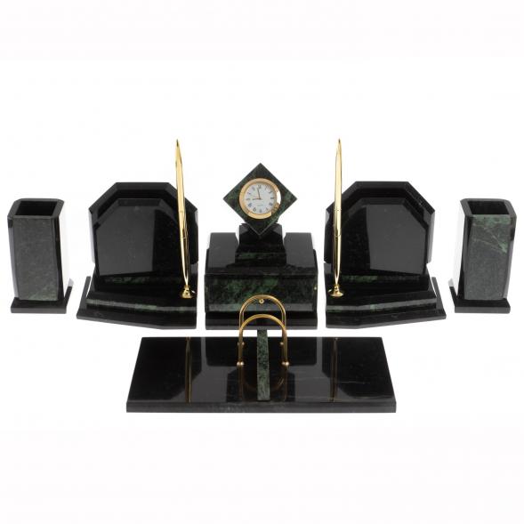 Письменный прибор &amp;quot;Куб&amp;quot; из змеевика 129879