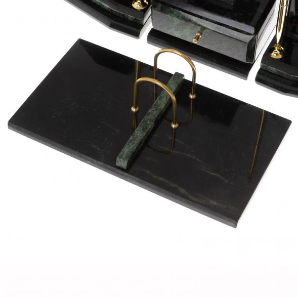 Письменный прибор &amp;quot;Куб&amp;quot; из змеевика 129879