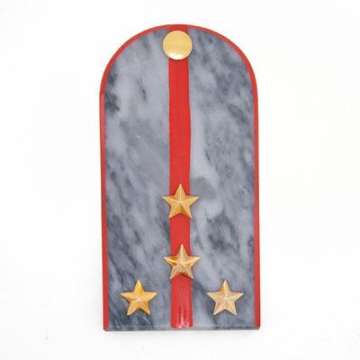 Сувенирный магнит &amp;quot;Погон Капитан МВД&amp;quot; камень мрамор 113901