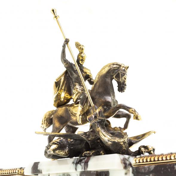 Письменный набор &amp;quot;Георгий Победоносец&amp;quot; из мрамора 124145