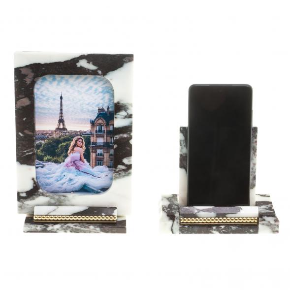 Письменный набор &amp;quot;Георгий Победоносец&amp;quot; из мрамора 124145