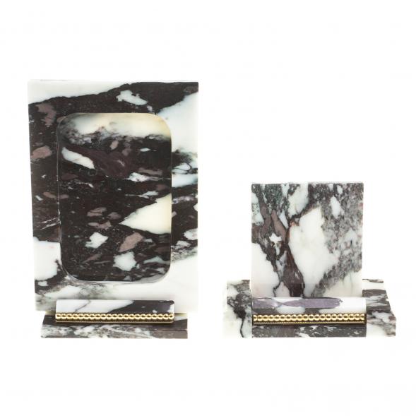 Письменный набор &amp;quot;Георгий Победоносец&amp;quot; из мрамора 124145